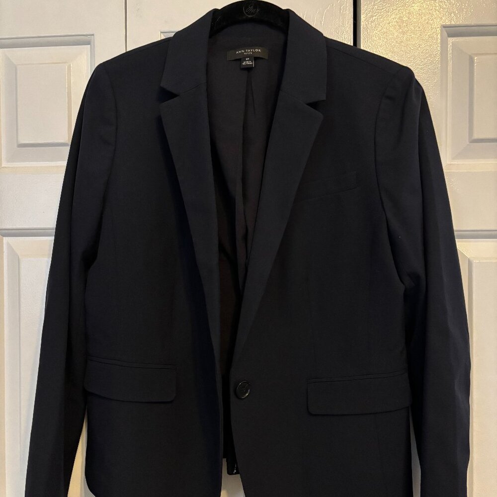 Ann Taylor Navy Petite Blazer (NWOT)